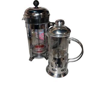 BODUM 3460 Tondela Tea Coffee French Press plus single press clear silvertone

￼